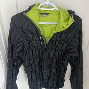 Black and Green Quilted Sweater